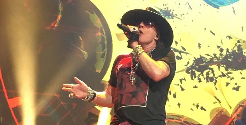 Axl Rose On Stage At Madison Square Garden