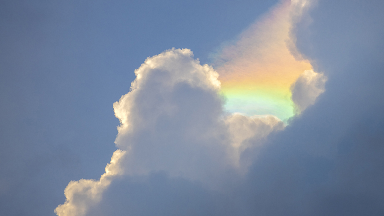 Iridescent clouds