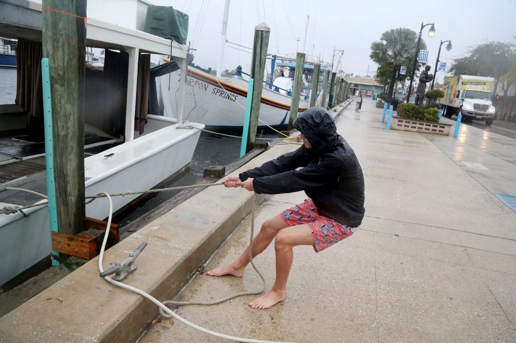 Tropical Storm Eta dumps blustery rain on west Florida, makes landfall near Cedar Key