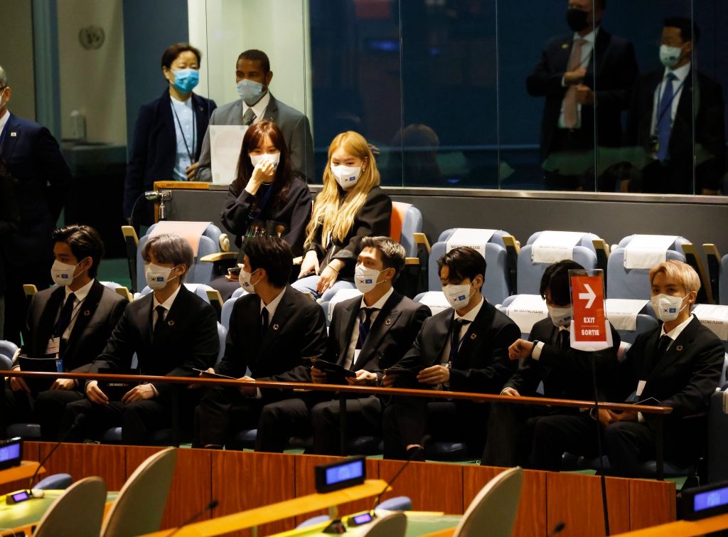 Photos: Boy band BTS addresses United Nations General Assembly