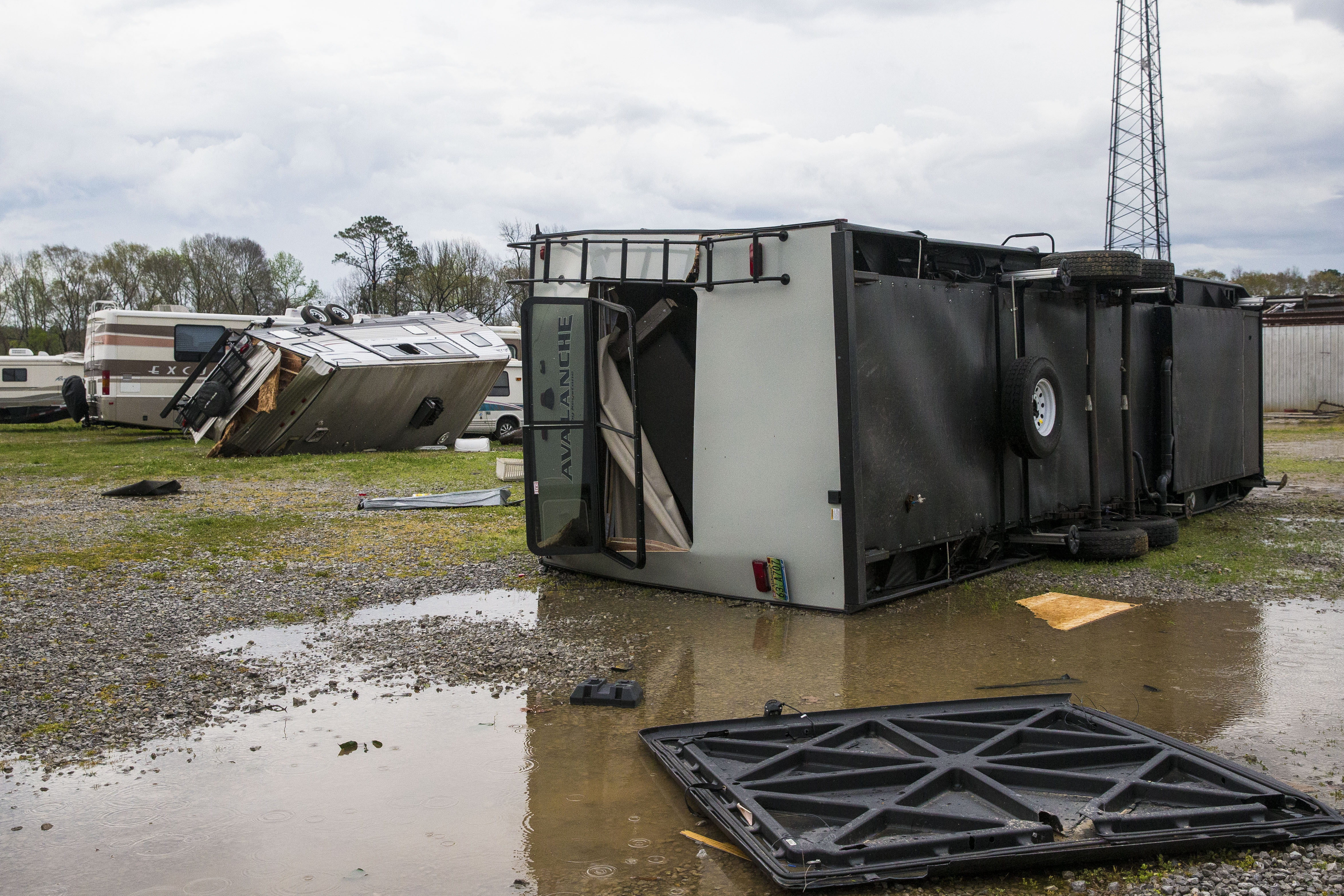 Photos: Tornadoes, severe storms batter Southern states
