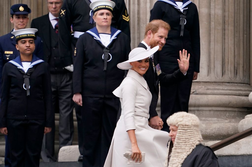 Photos: British royals, minus Queen Elizabeth, attend Platinum Jubilee church service