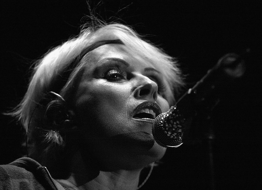 Deborah Harry of Blondie performs live 