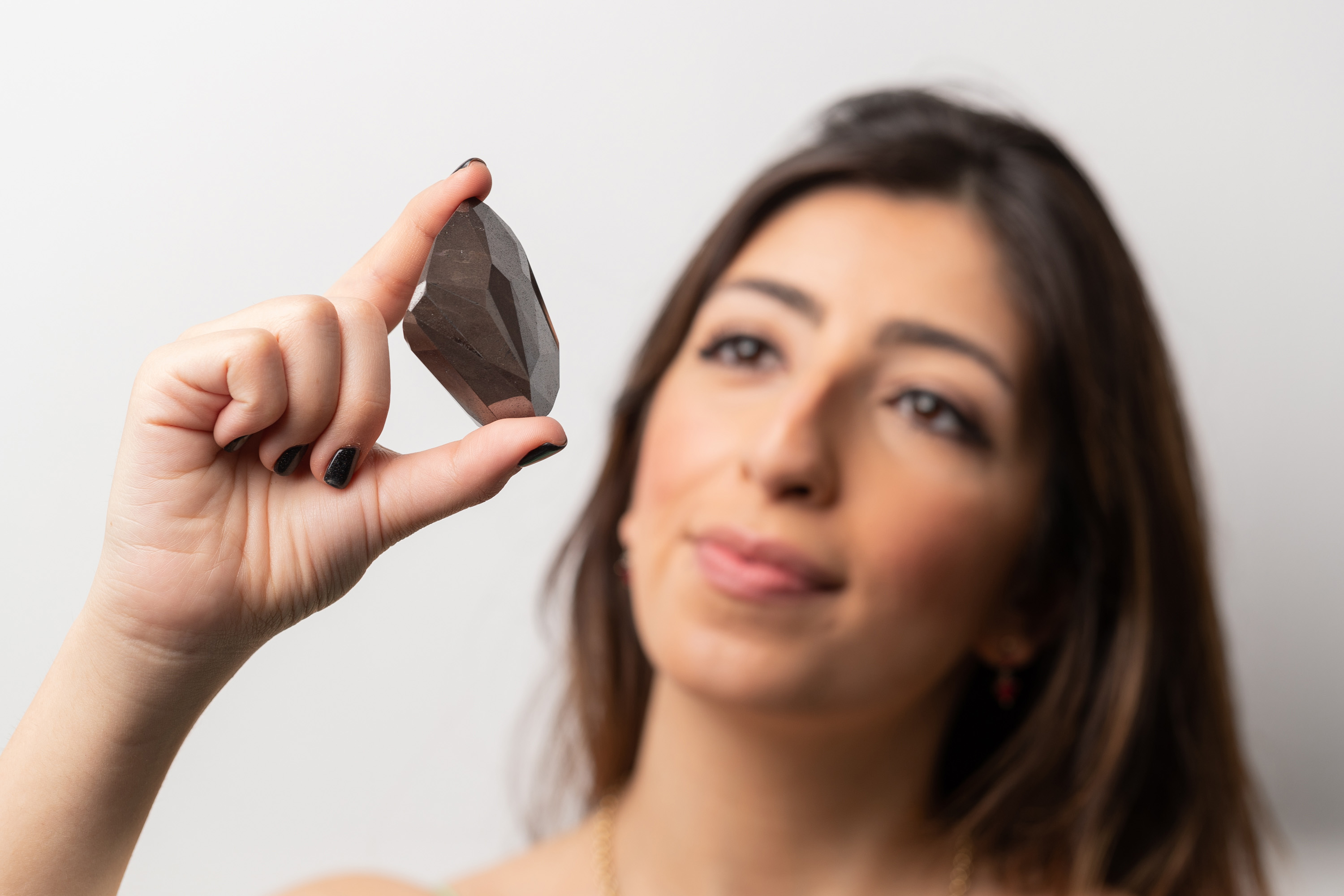 Photos: ‘The Enigma’ 555.55-carat black diamond