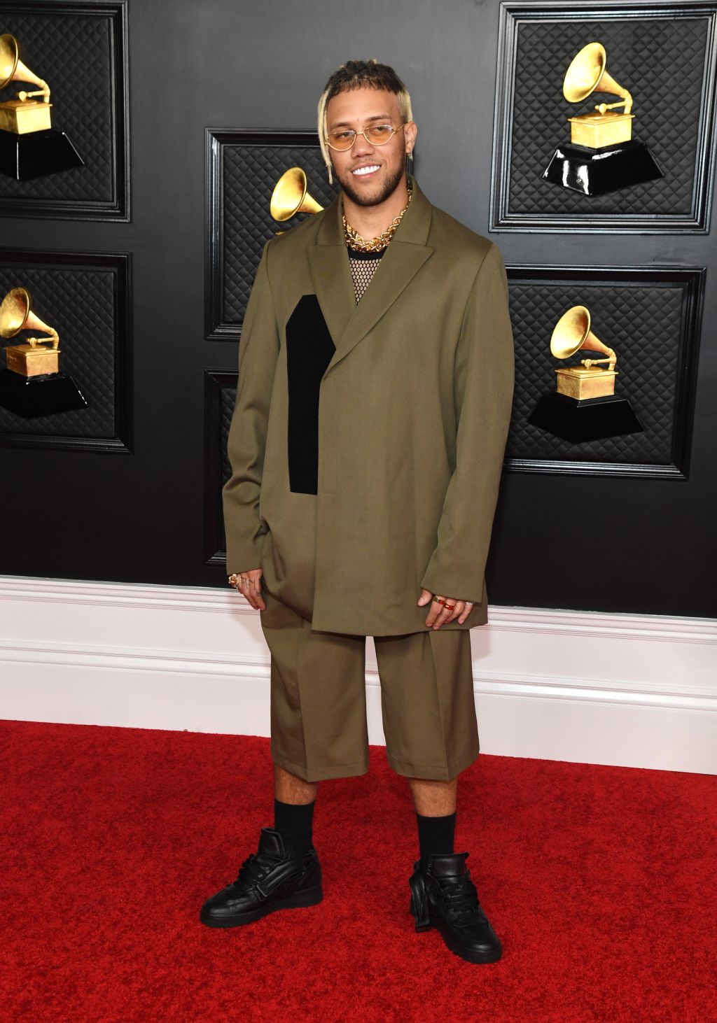 Jhay Cortez arrives for the 63rd Annual Grammy Awards