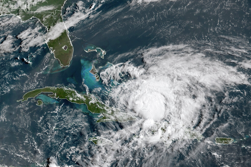 Hurricane Isaias approaches the East Coast of the US