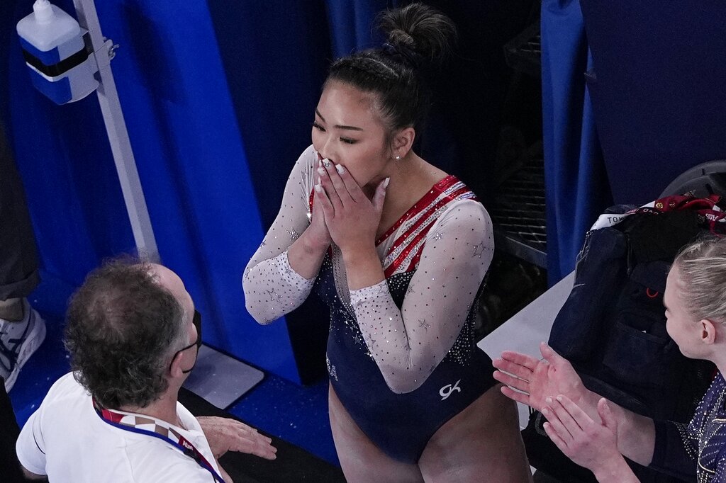 Photos: Sunisa Lee, Jade Carey compete in Olympic gymnastics all-around