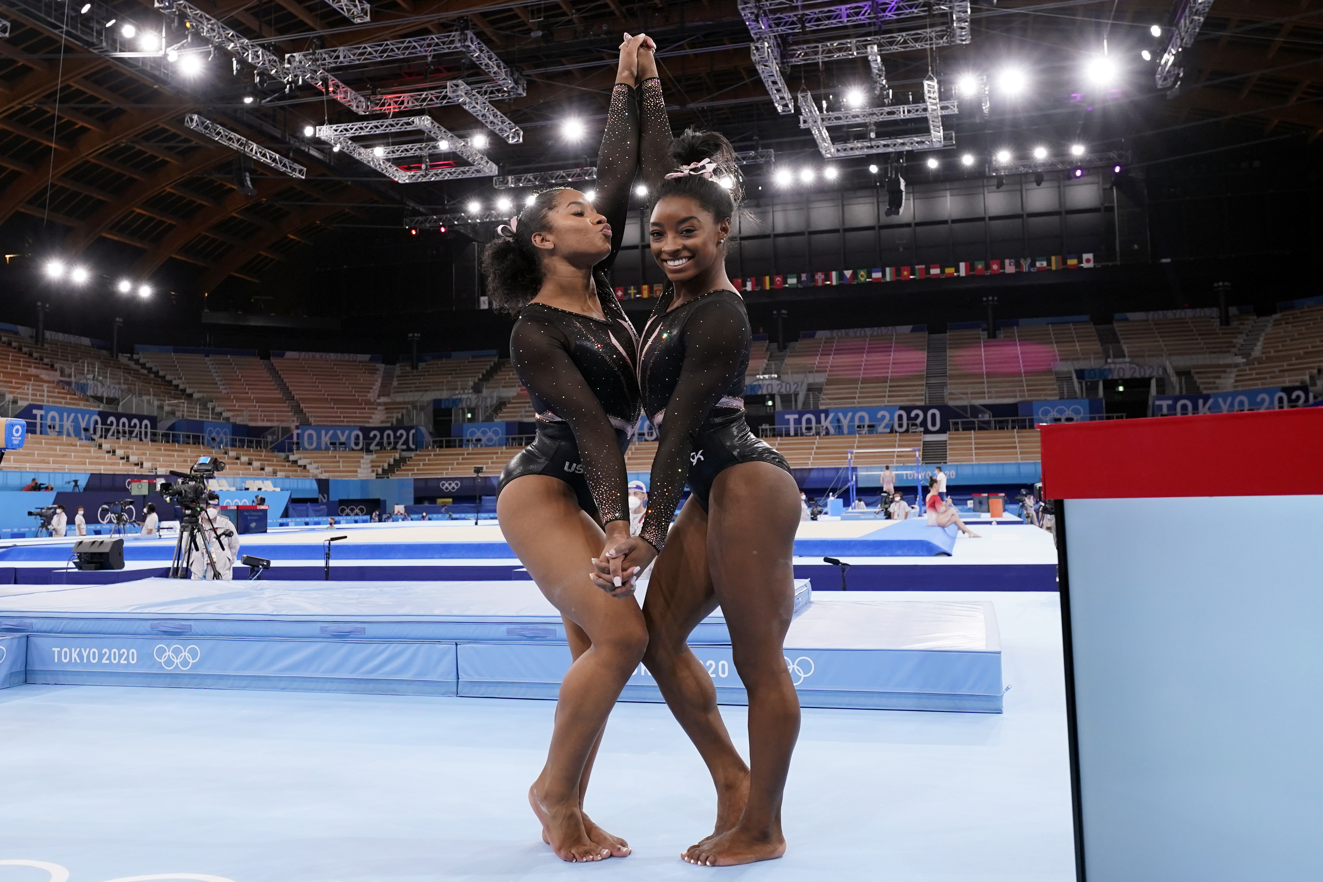 Photos: Simone Biles, women's gymnastics team train ahead of Tokyo Olympics