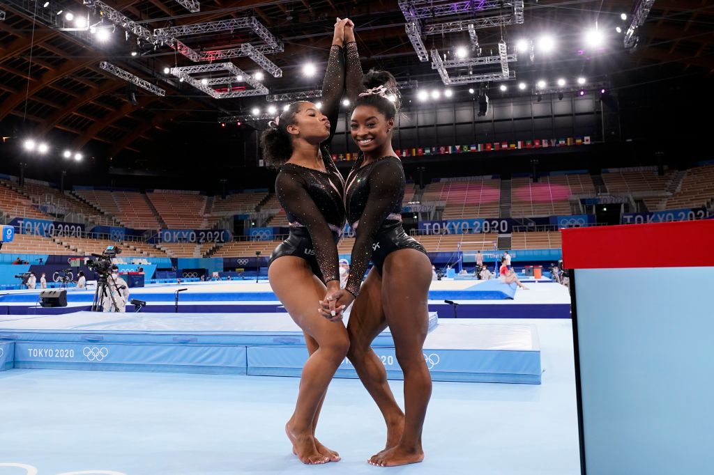 Photos: Simone Biles, women's gymnastics team train ahead of Tokyo Olympics