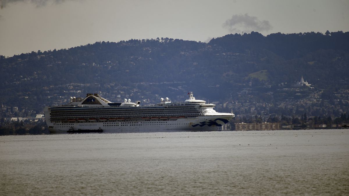 Grand Princess at anchor