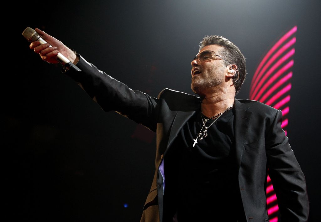 George Michael performs in 2008