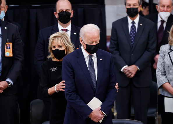 Bob Dole Lies In State At U.S. Capitol