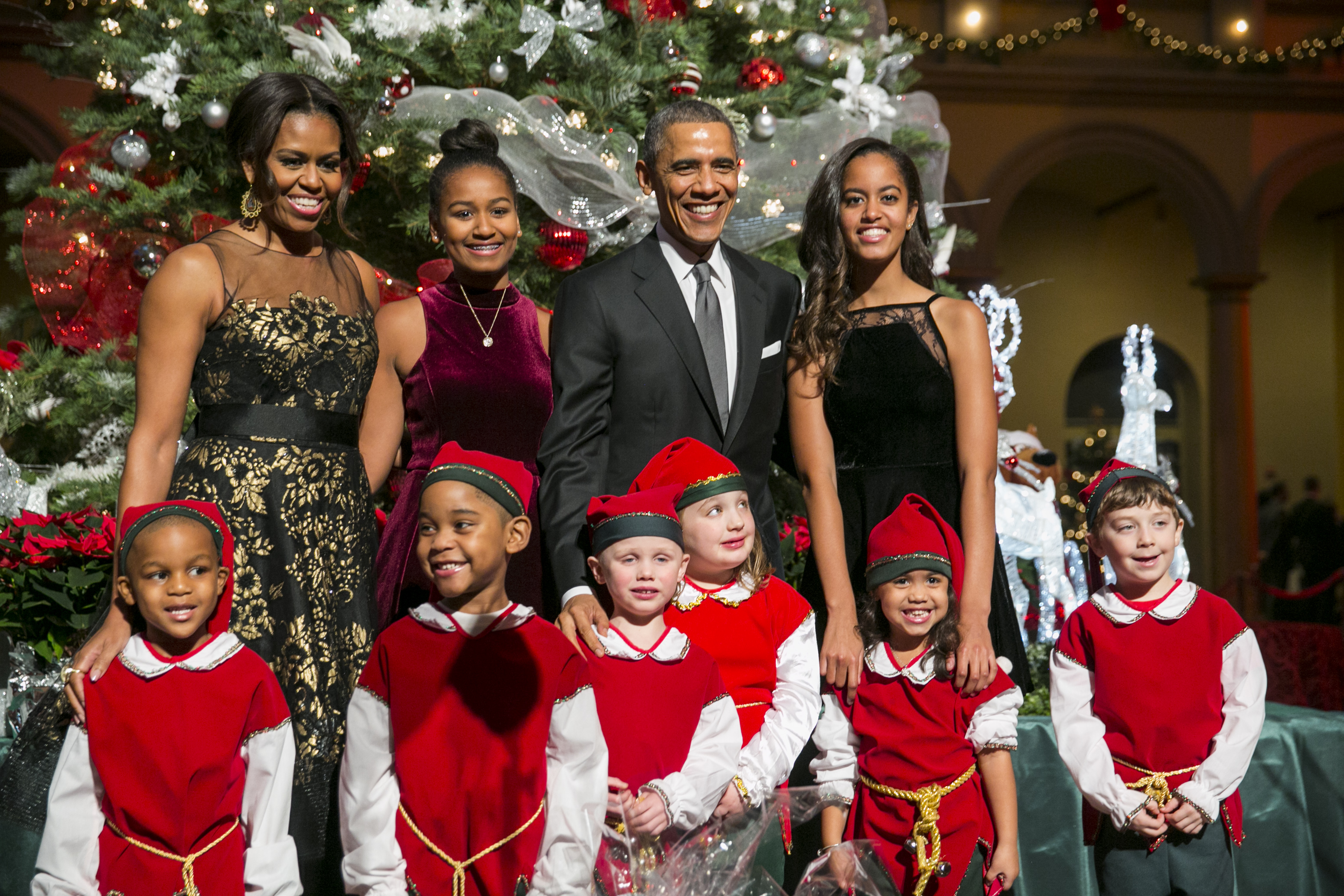 Obama Family Attends "Christmas In Washington" Performance