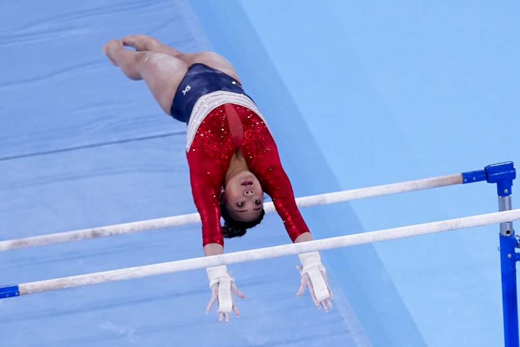 US women compete in gymnastics team final