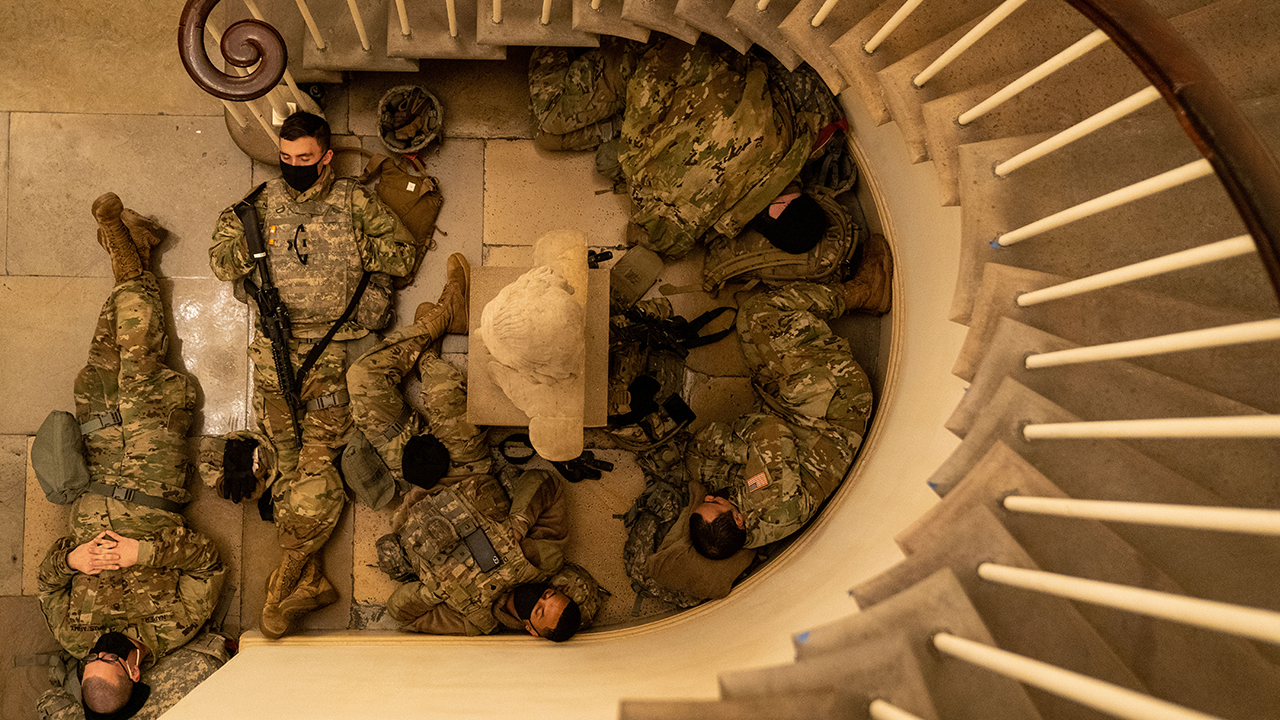National Guard troops gather, reinforce security in US Capitol