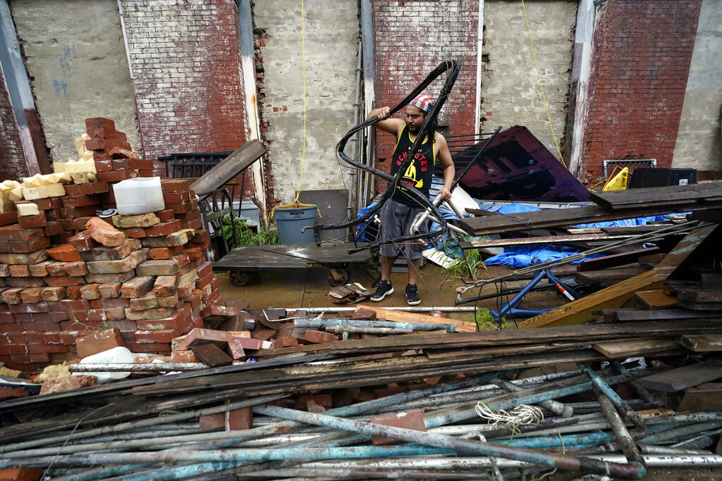 Tropical Storm Nicholas aftermath