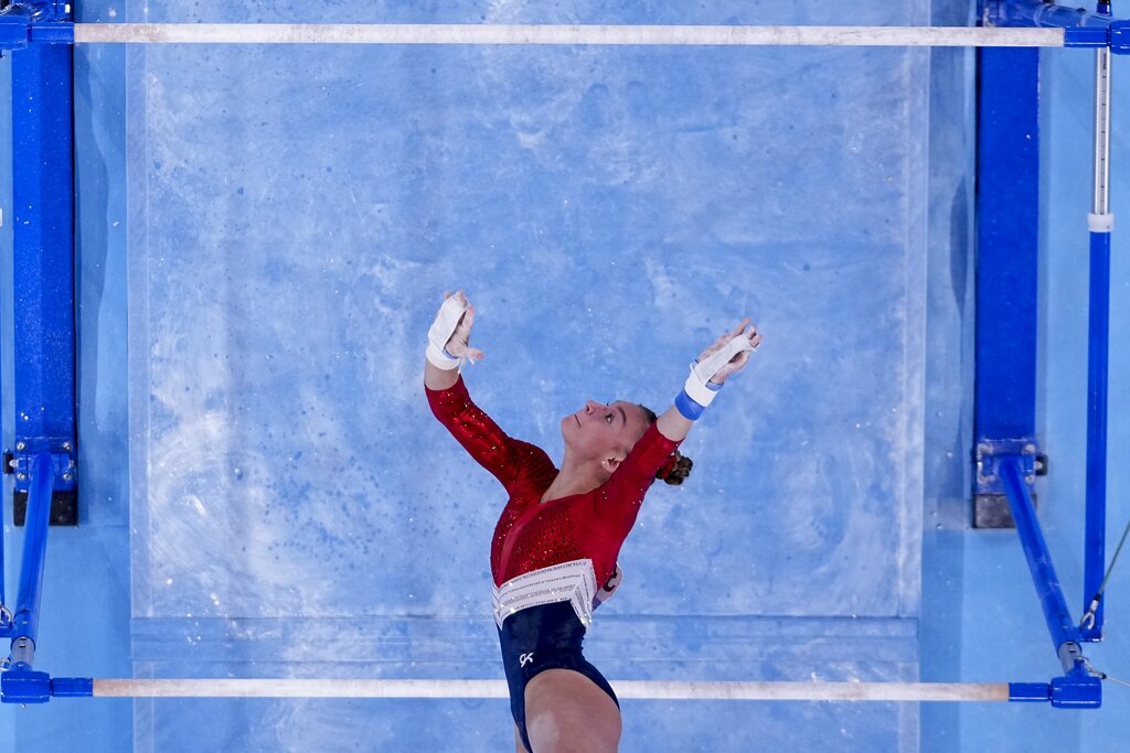 US women compete in gymnastics team final