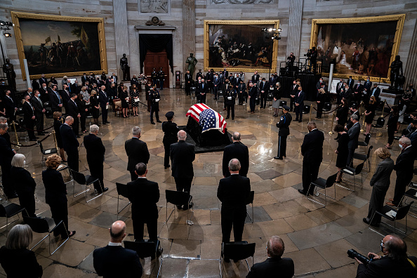 Bob Dole Lies In State At U.S. Capitol