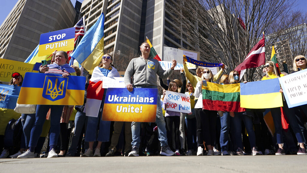 Invasion of Ukraine protested across the globe