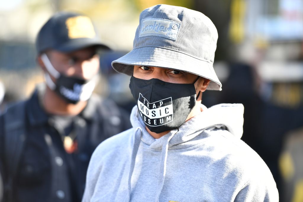 Rapper T.I. gives 1,000 Thanksgiving turkeys to families in need at Atlanta event