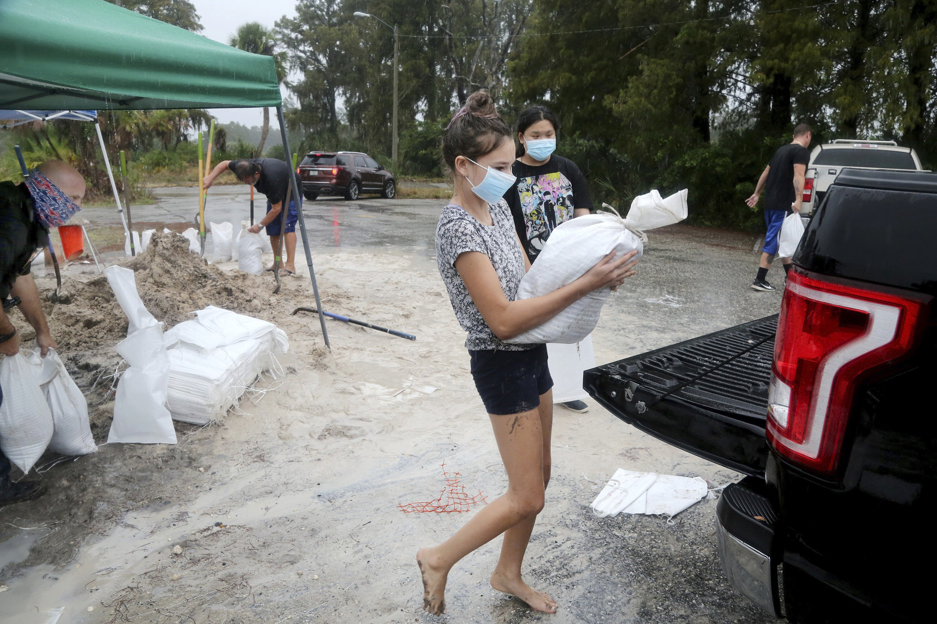 Tropical Storm Eta dumps blustery rain on west Florida, makes landfall near Cedar Key