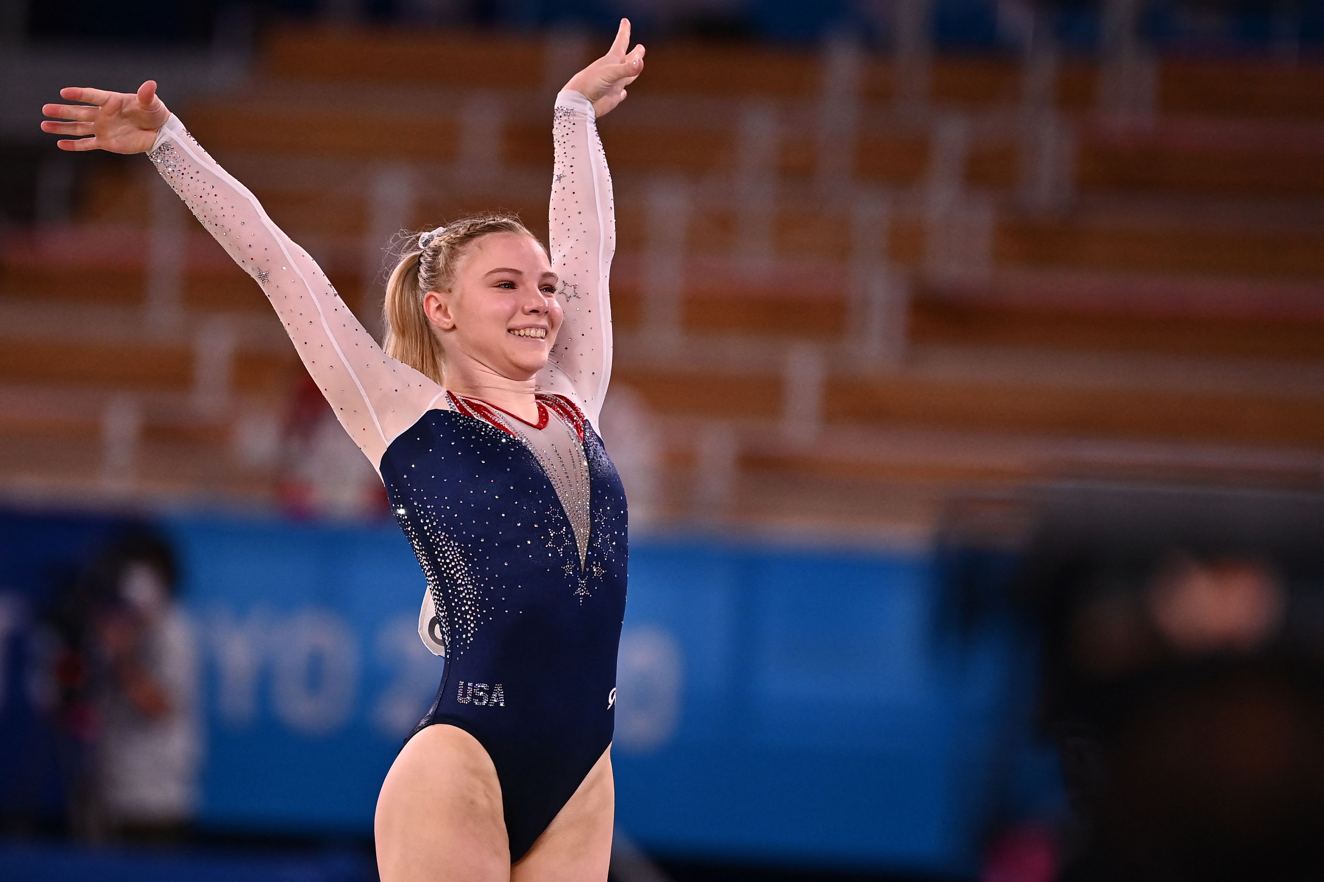 Photos: Jade Carey wins gold in floor exercise final at Tokyo Olympics