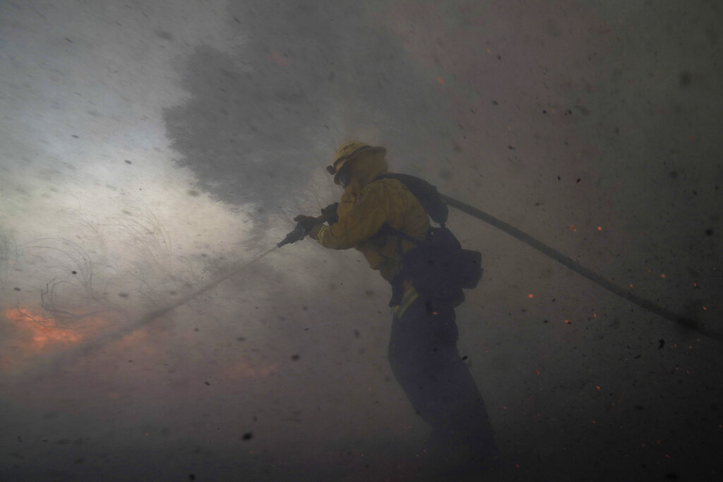 Photos: Silverado Fire in Southern California forces thousands to evacuate