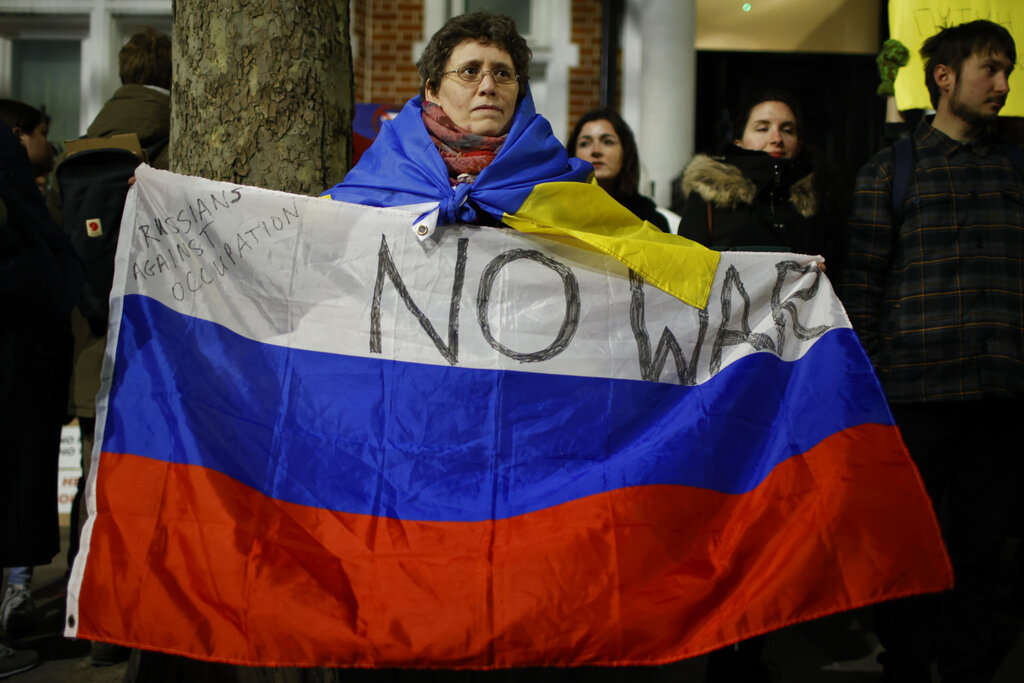 Invasion of Ukraine protested across the globe