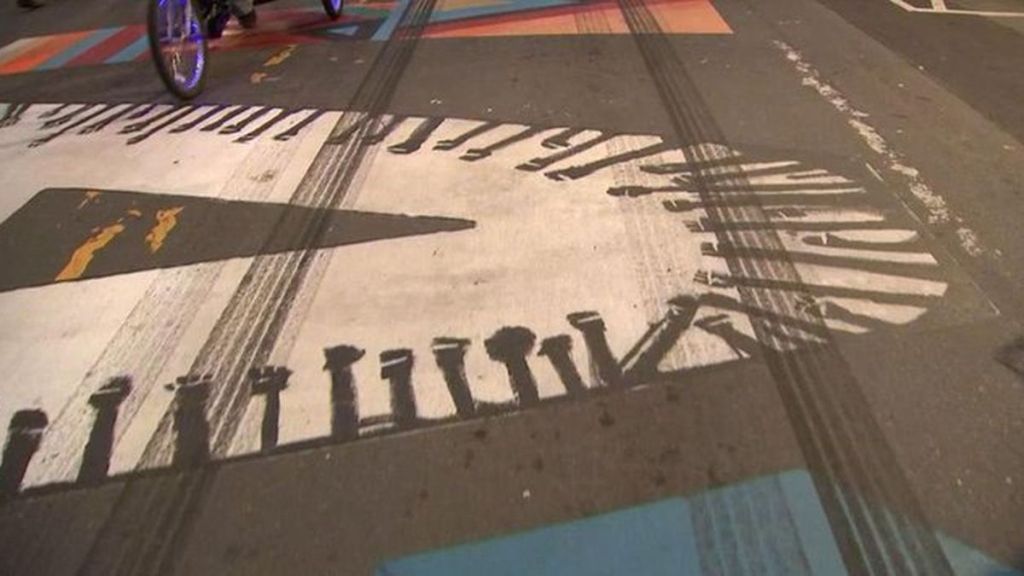 Black Lives Matter mural in North Carolina defaced with tire marks