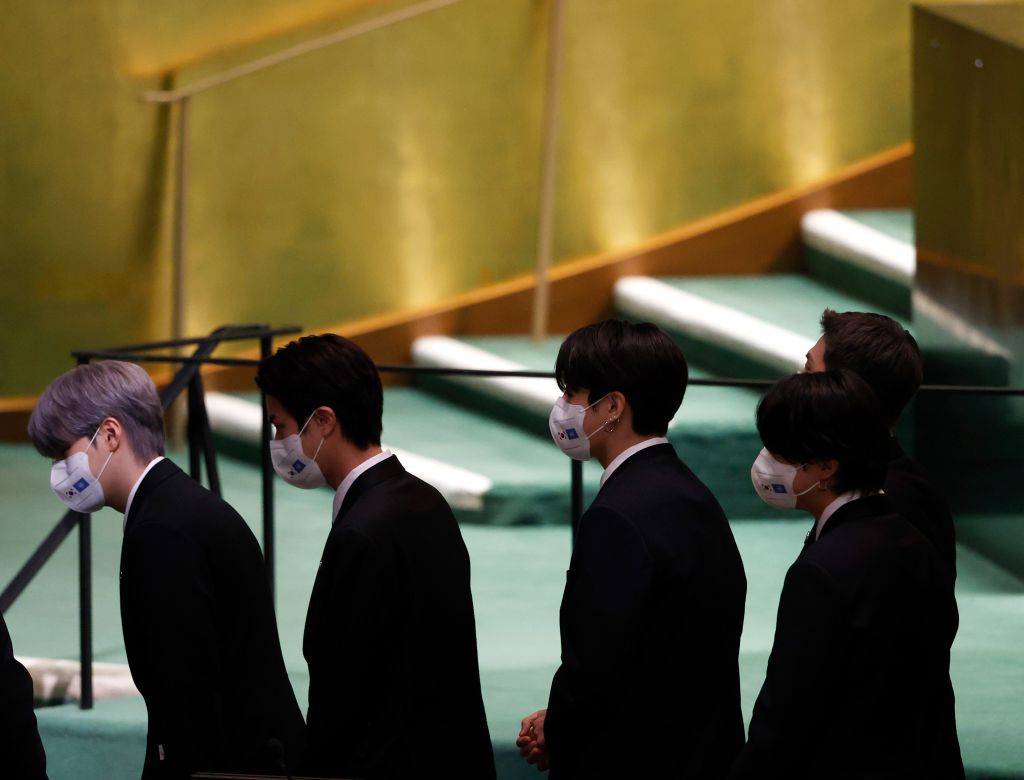 Photos: Boy band BTS addresses United Nations General Assembly