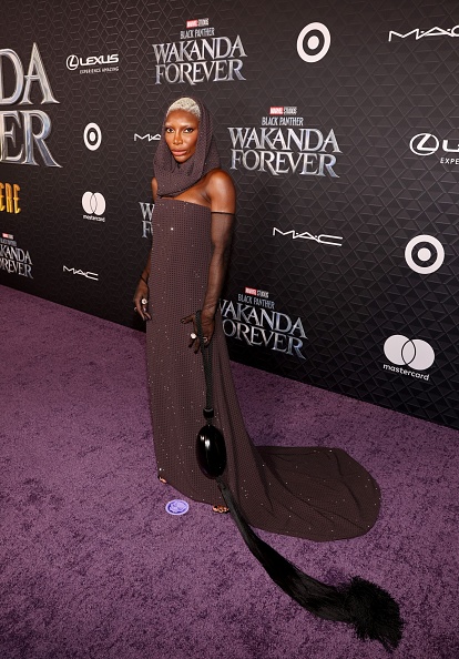 Photos: Rihanna, other stars shine on 'Black Panther: Wakanda Forever' red carpet