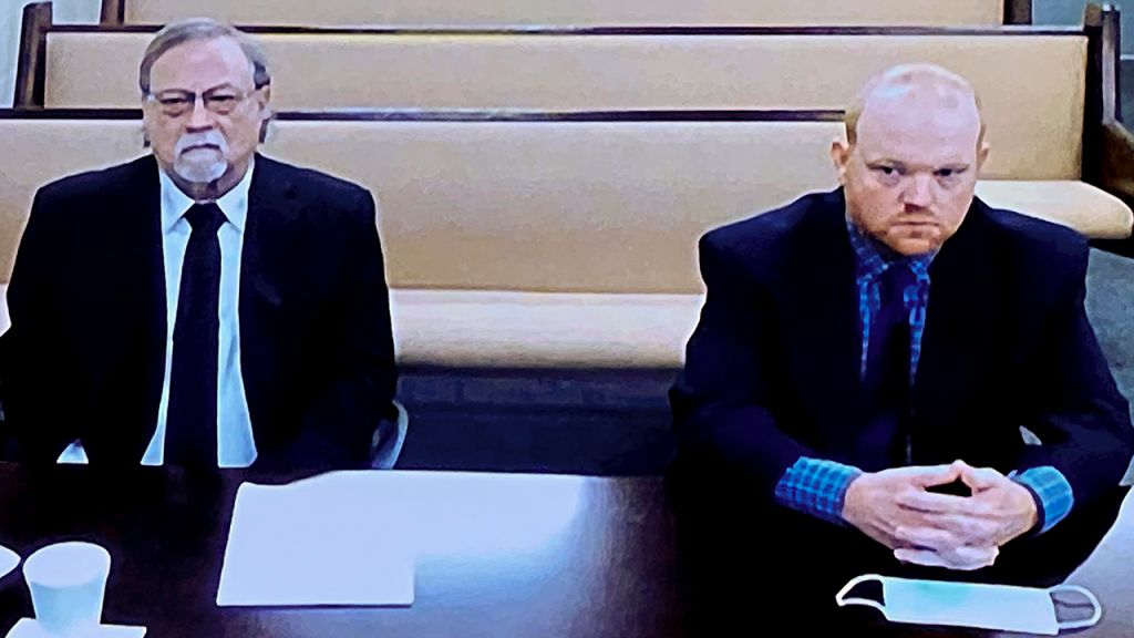 Greg and Travis McMichael appear in court for bond hearing