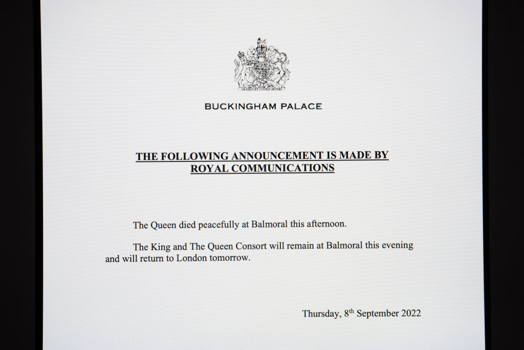 Queen Elizabeth II Dies At Balmoral Castle