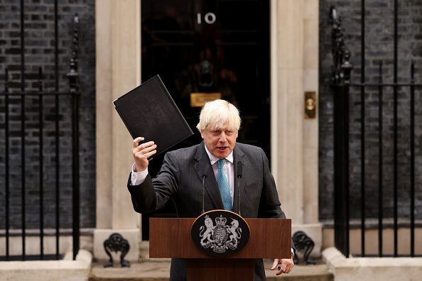 Photos: Boris Johnson delivers final address as UK prime minister