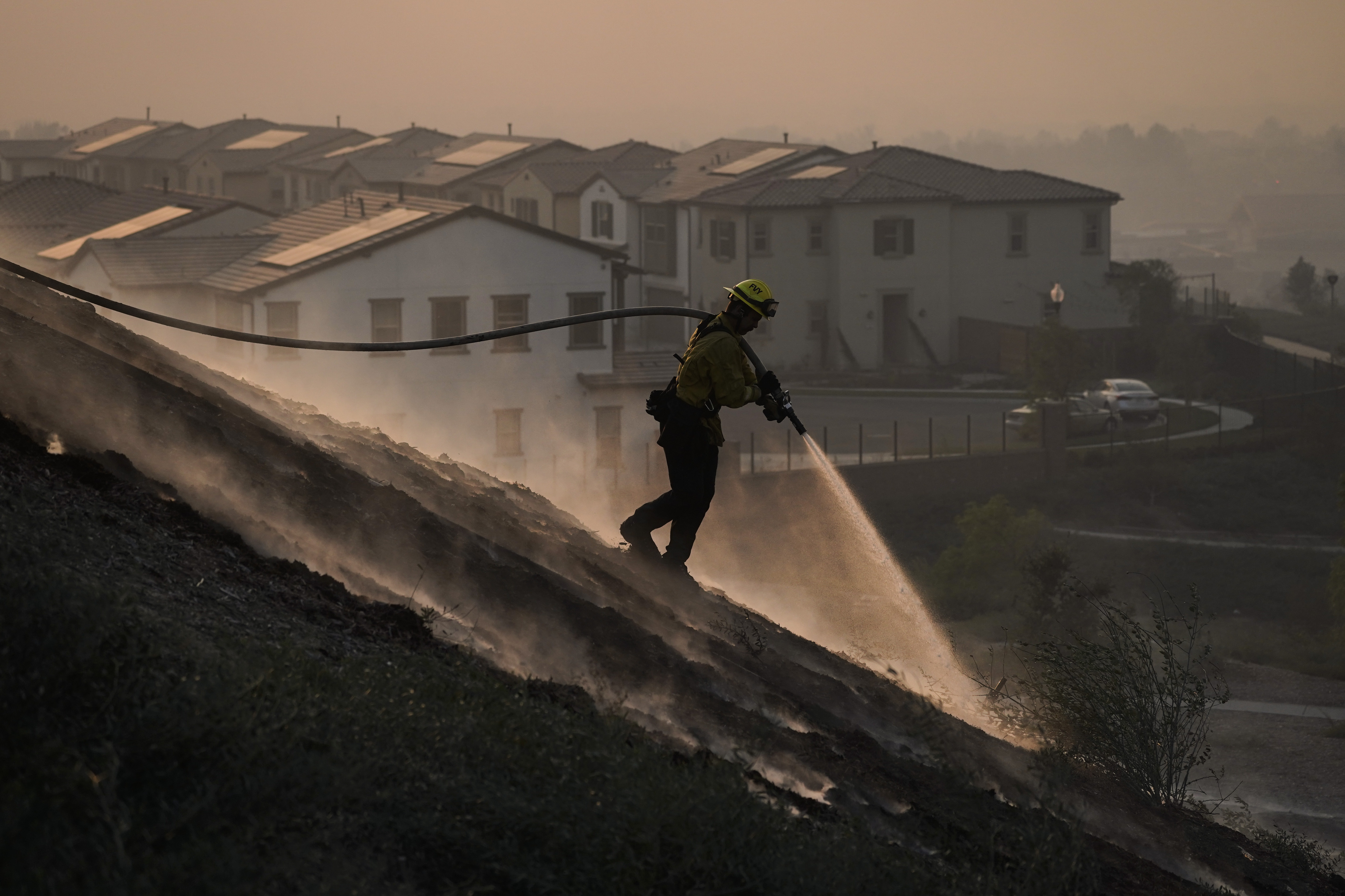 Photos: Silverado Fire in Southern California forces thousands to evacuate