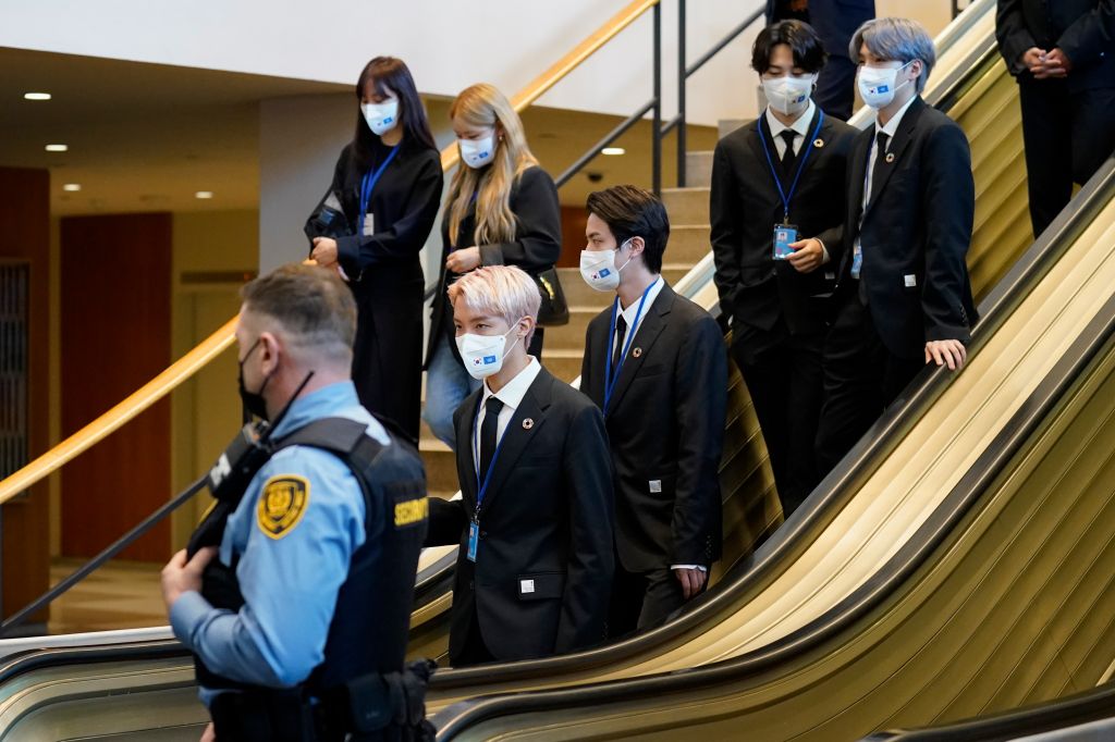 Photos: Boy band BTS addresses United Nations General Assembly