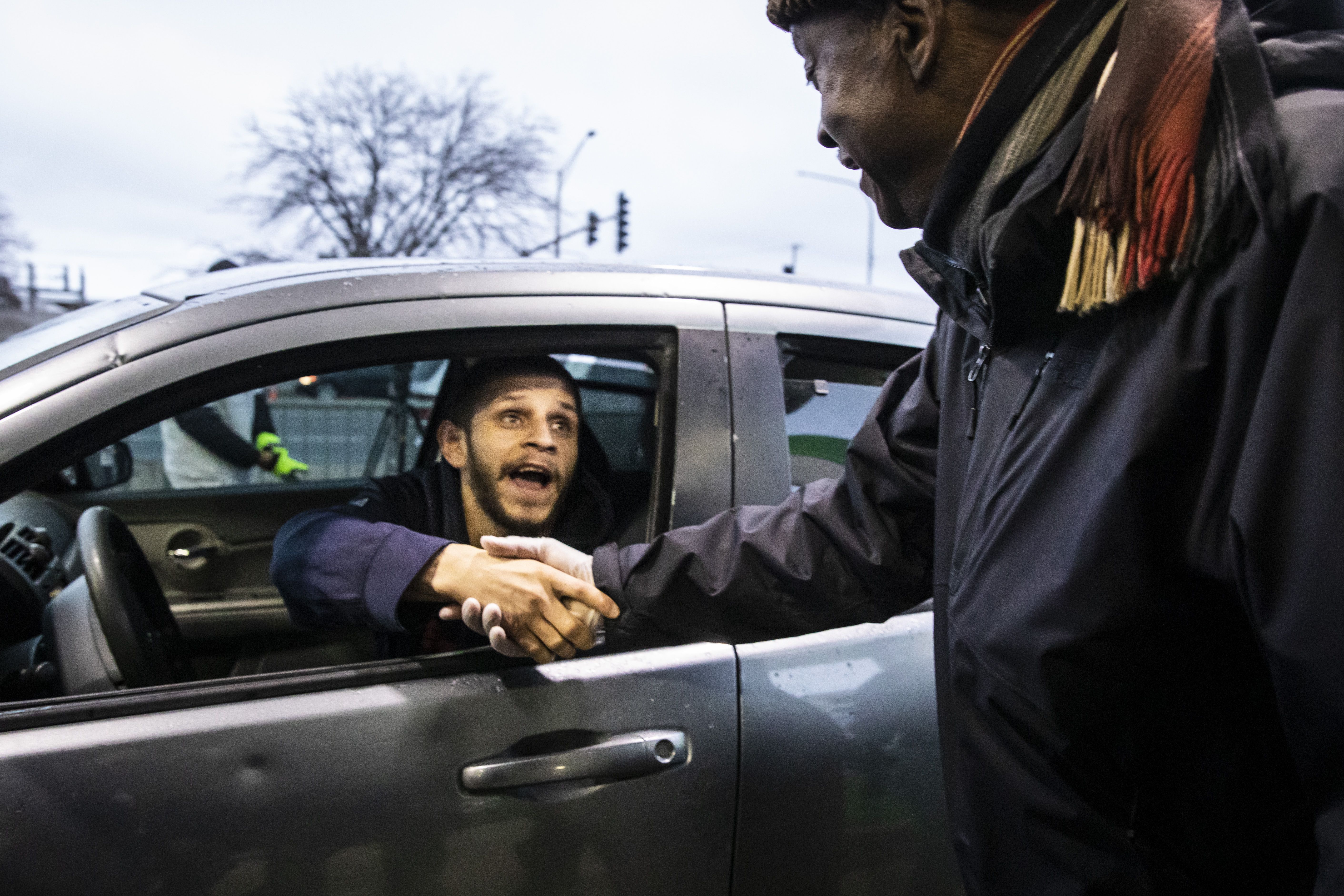 Photos: Chicago drivers score free gas in businessman's $1M giveaway