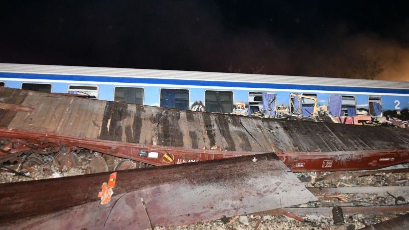 Stationmaster in Greece charged after train crash killed at least 57