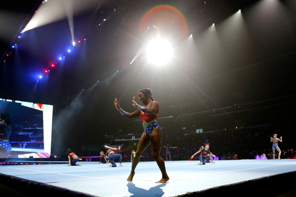 Photos: Simone Biles, other gymnasts dazzle crowds during Gold Over America Tour