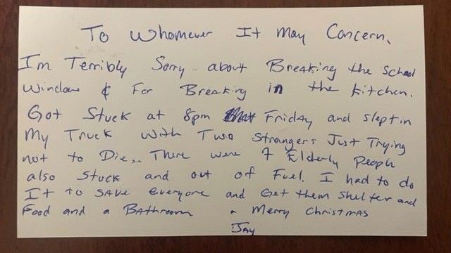 Apology note