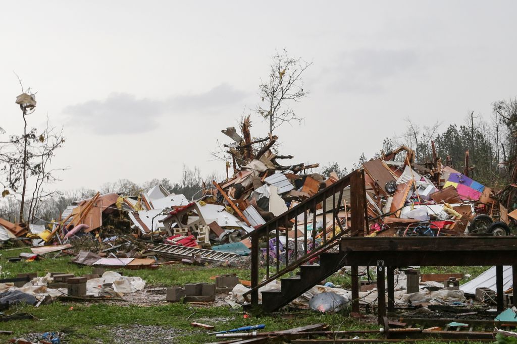 Photos: Deadly tornadoes, storms sweep through Deep South
