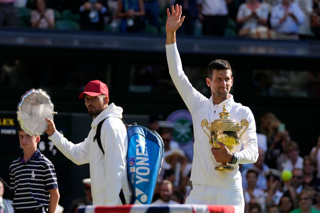 Photos: Novak Djokovic defeats Nick Kyrgios to win Wimbledon 2022 final