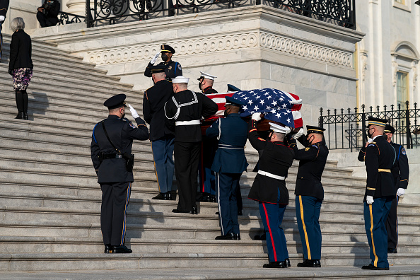 Bob Dole Lies In State At U.S. Capitol