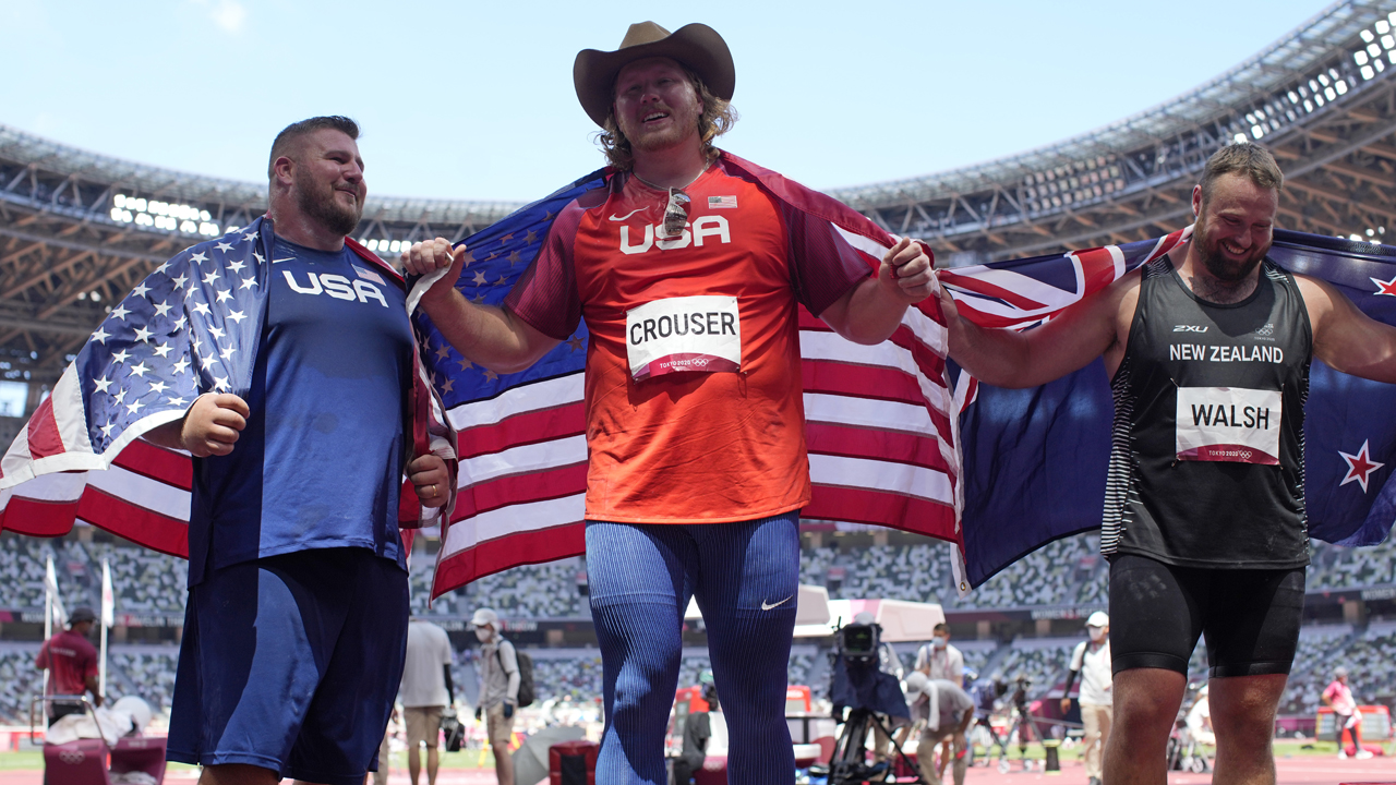 Photos: Ryan Crouser wins Olympic gold, sets record in shot put