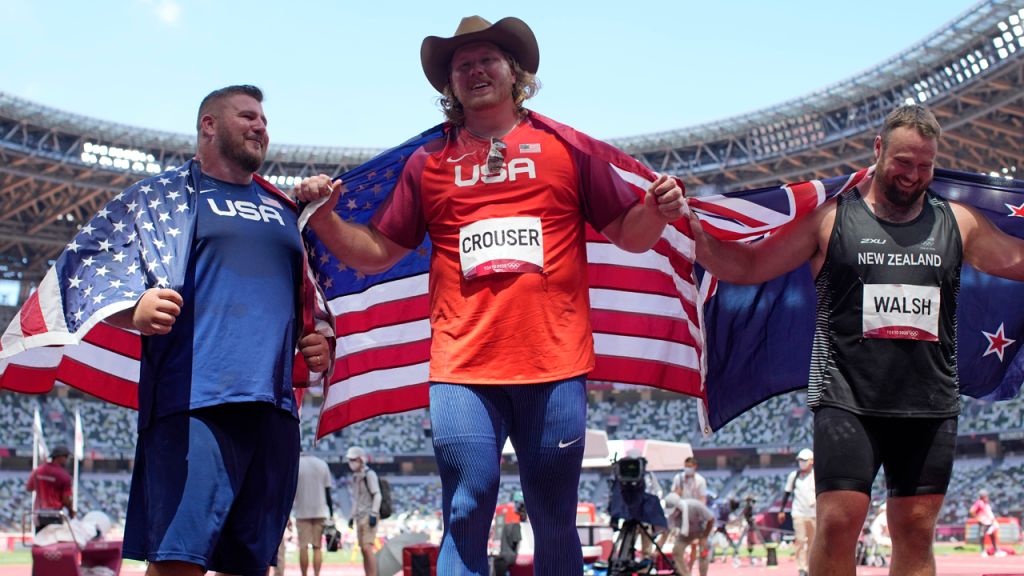 Photos: Ryan Crouser wins Olympic gold, sets record in shot put