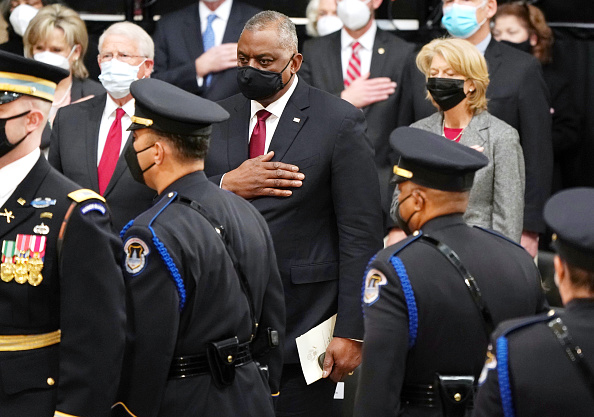 Bob Dole Lies In State At U.S. Capitol