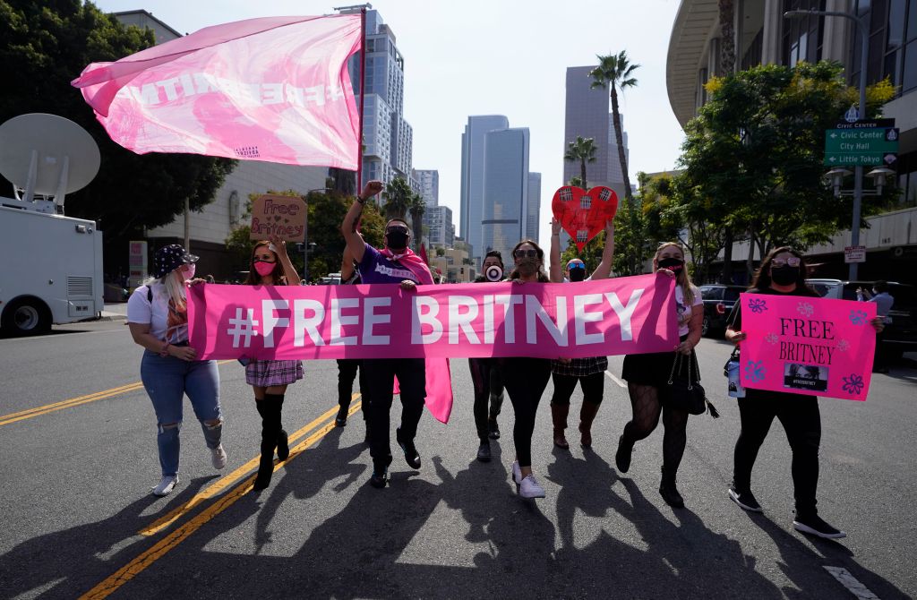 Photos: Britney Spears fans rally outside courthouse during conservatorship hearing