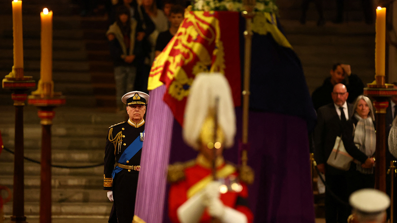 King Charles III, siblings stand vigil around Queen Elizabeth II's coffin