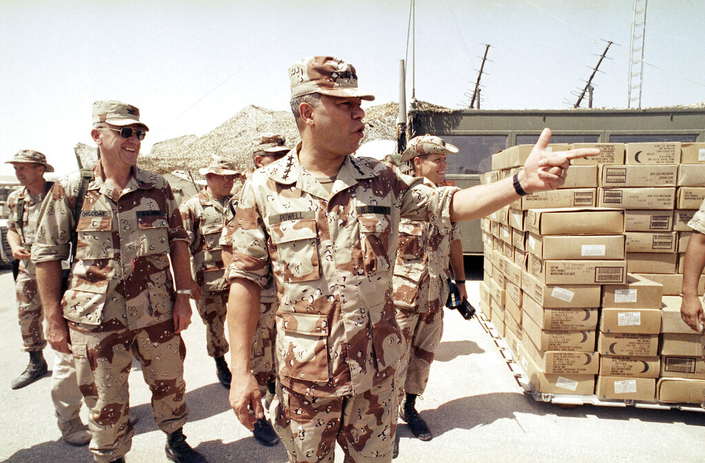 Gen. Colin Powell through the years