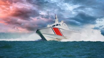 Coast Guard races to rescue of capsized boat